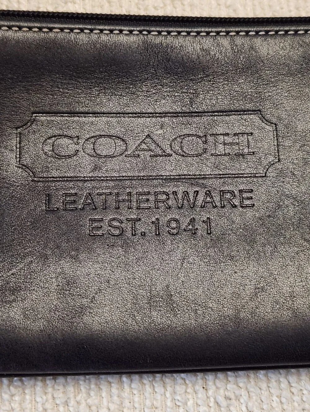 Coach leather wristlet